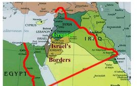 mapa de los territorios anhelados por los sionistas
